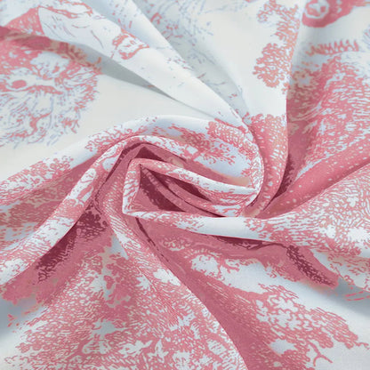 Toile Print Satin Sleepwear Set