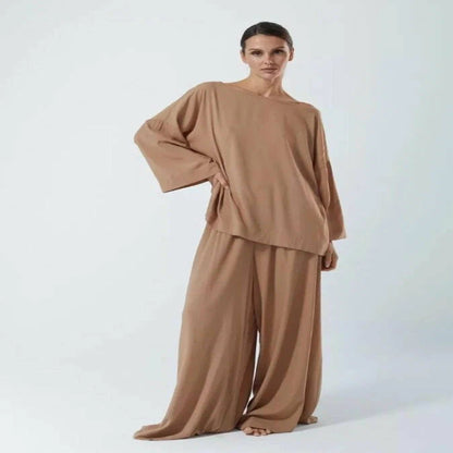 Beige Luxe Oversized Lounge Set