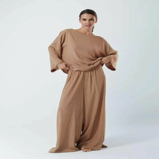 Beige Luxe Oversized Lounge Set