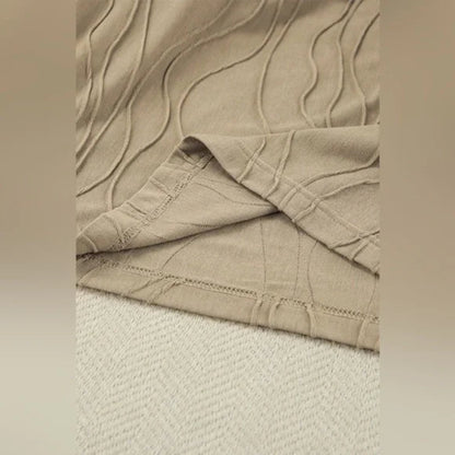 Beige Textured Luxe Lounge Set