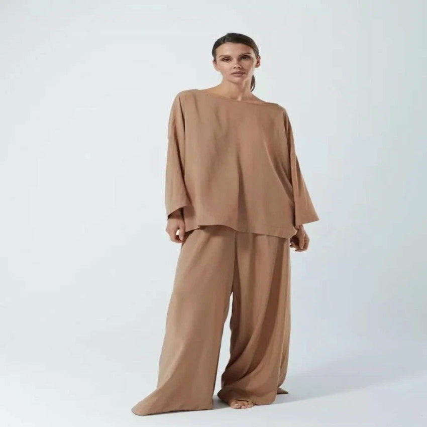 Beige Luxe Oversized Lounge Set