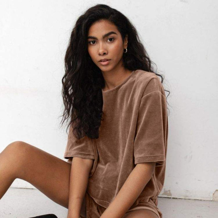 Luxe Oversized Shorts & Tee Set