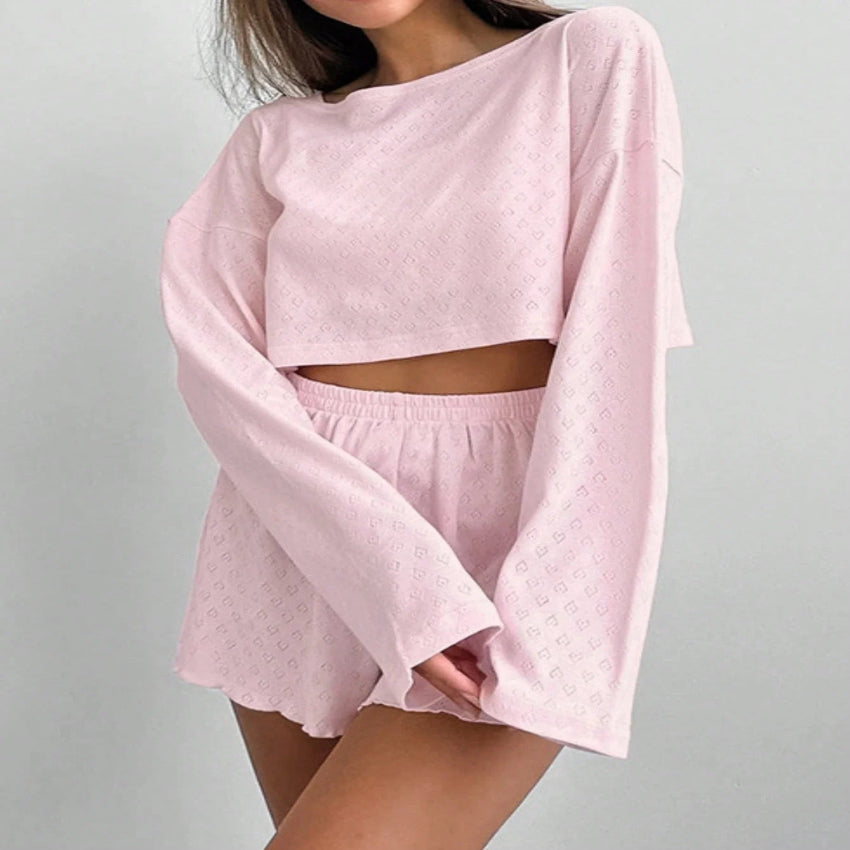Women’s 2-Piece Heart-Pattern Lounge Set