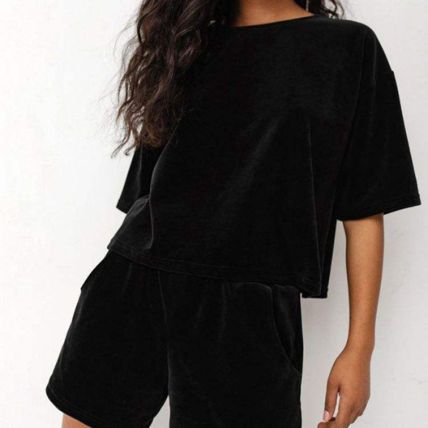 Luxe Oversized Shorts & Tee Set