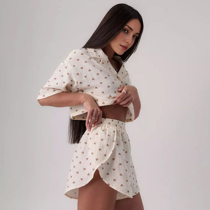 Women’s Leopard Print Pajama Set
