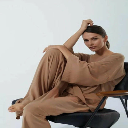 Beige Luxe Oversized Lounge Set
