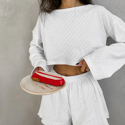 Women’s 2-Piece Heart-Pattern Lounge Set