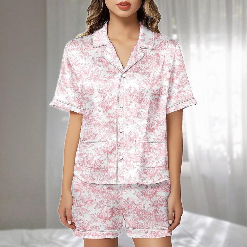 Elegant Floral Pajama Set