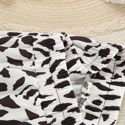 Floral Print Satin Pajama Set