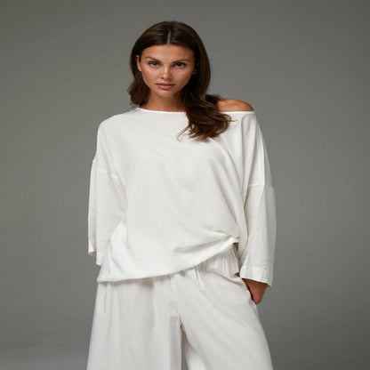 Beige Luxe Oversized Lounge Set