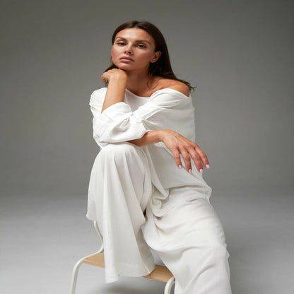 Beige Luxe Oversized Lounge Set